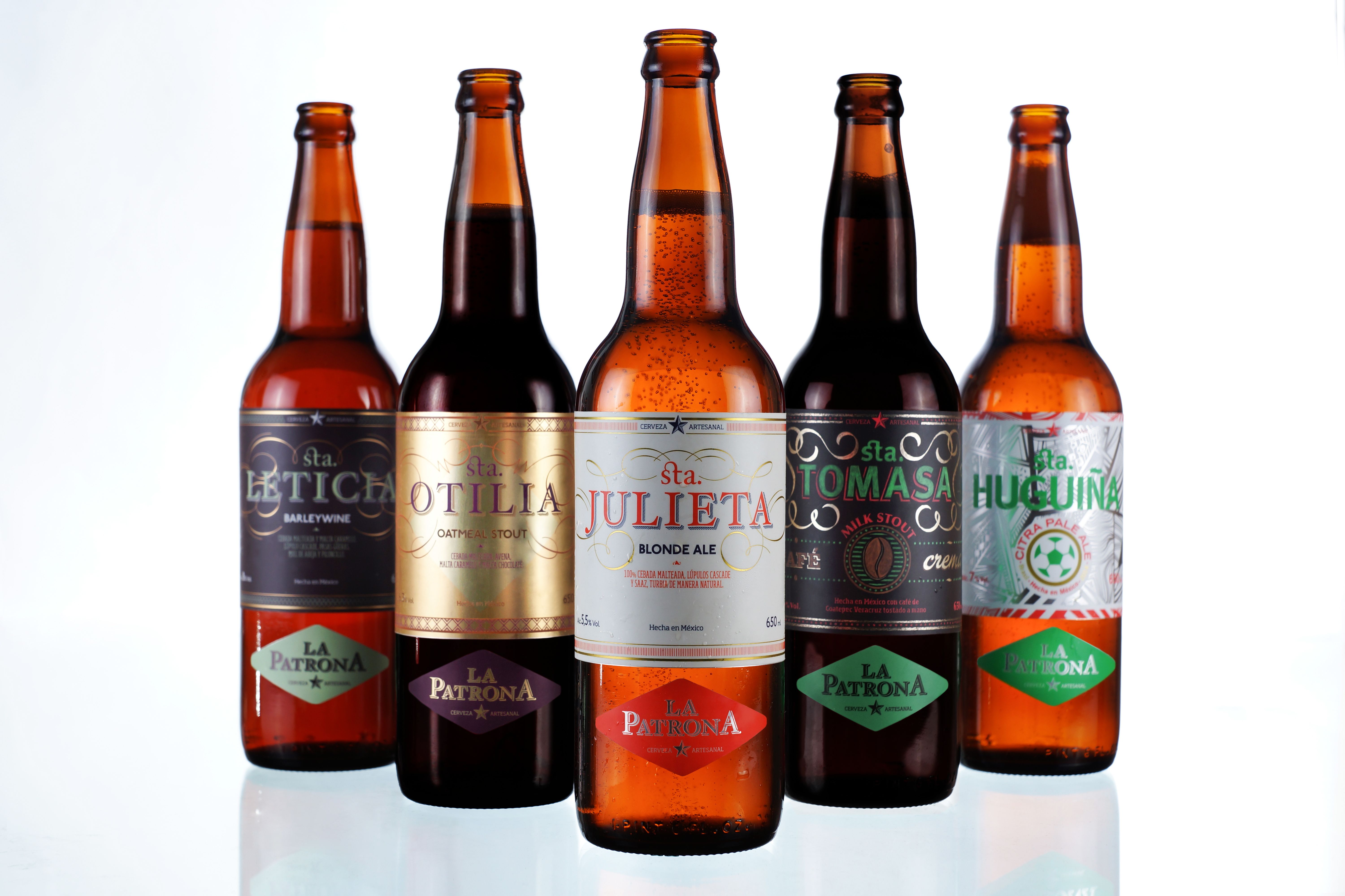 Linea de cervezas La Patrona 2014