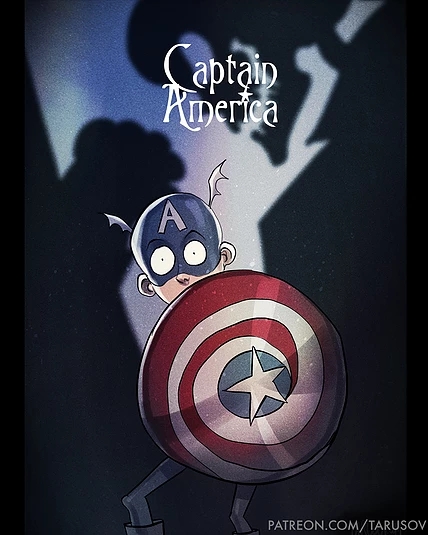 Captain America a la Tim Burton_result