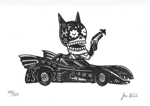 Calavera de Batman por José Pulido