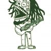 Calavera de Bob Marley por José Pulido