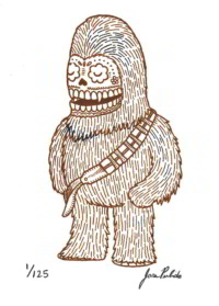 Calavera de Chewbacca por José Pulido