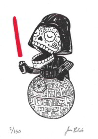 Calavera de Darth Vader por José Pulido