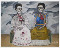 Calaveras de Frida Kahlo por José Pulido