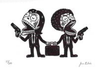 Calaveras de Pulp Fiction por José Pulido