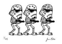 Calaveras de Storm Troopers por José Pulido