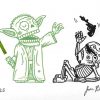 Calaveras de Yoda y Stormtrooper por José Pulido