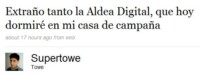 Tweet sobre la primer aldea digital