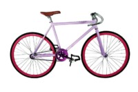 Purple custom fixie bike