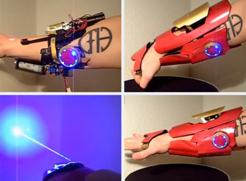 Guante de Iron Man con Laser funcionando
