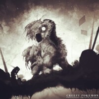 Creepy Pokémon Growlithe